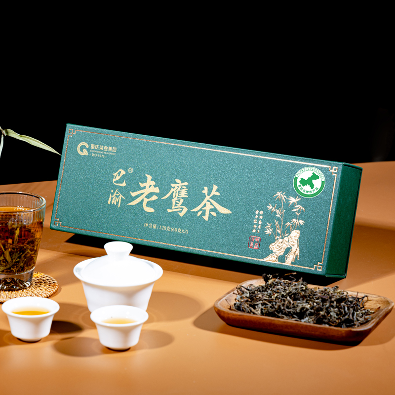 巴渝老鹰茶120g重庆特产火锅凉茶巫溪老阴茶红白茶叶礼盒2025新茶